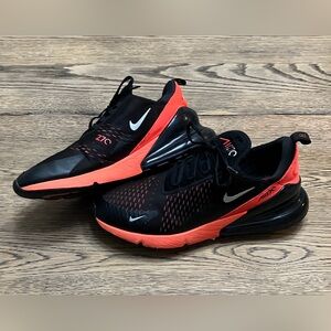 Nike Air Max 270 Black and Red Athletic Shoes